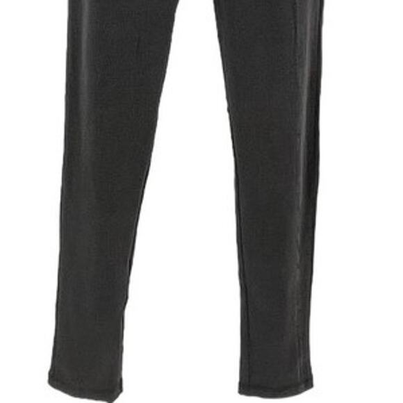 ASOS DESIGN Rib Legging in Acid Wash in Charcoal Size 8 - Picture 3 of 9